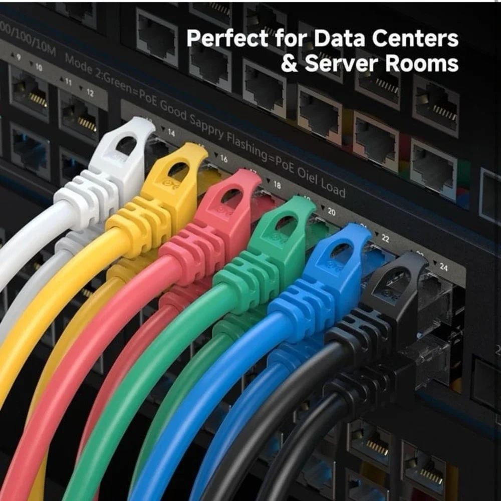 Cable Matters 10Gbps Snagless Short Cat 6 Ethernet Cable - 3ft, Cat 6 Cable, Cat